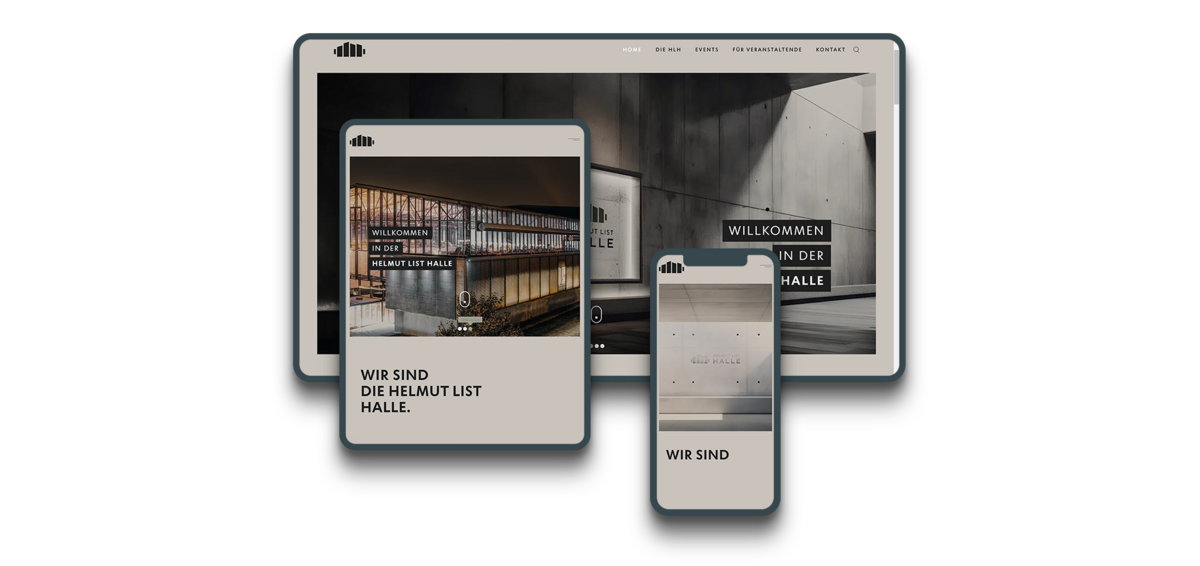 Helmut List Halle Website Screenshots