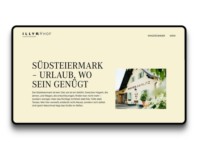 Illyhof Website Onlinebuchungssystem Illyhof Website Onlinebuchungssystem Screenshot