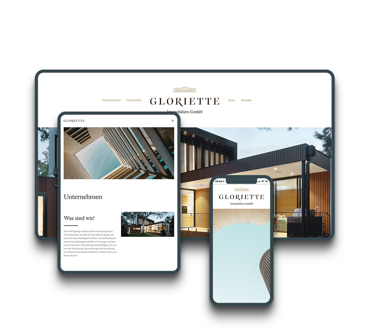 Gloriette Immobilien GmbH - Website