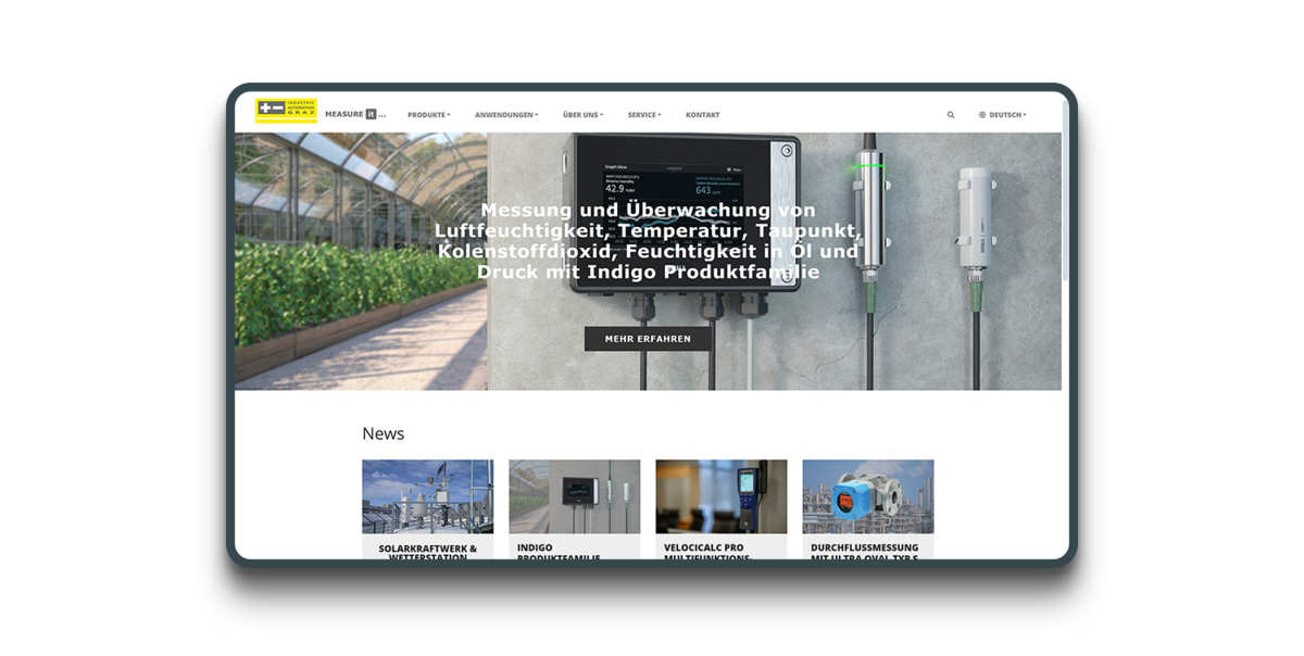 Screenshot der INDUSTRIE AUTOMATION GRAZ Website