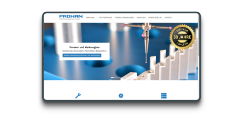 Screenshot der PROHAN Website