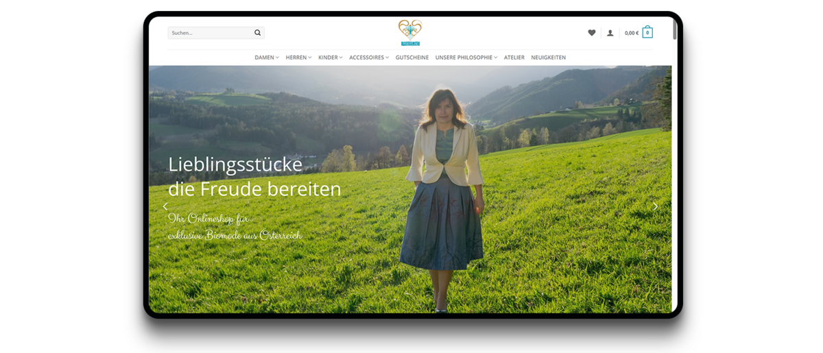 WooCommerce Onlineshop Schreenshot Peaces Bio