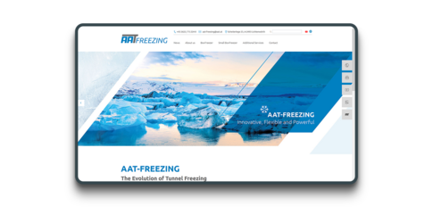 Screenshot der AAT Freezing Website