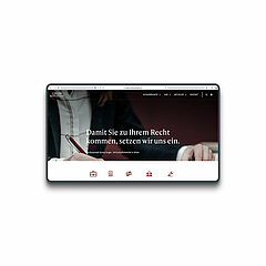 Website der Unger Rechtsanwälte - Wien