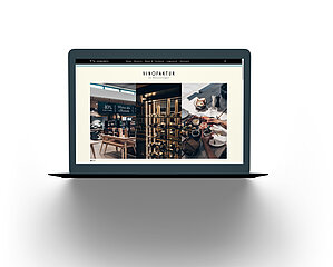 Screenshot der VINOFAKTUR im Genussregal Website