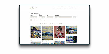 Werkschau - Kunstschau Online System - Übersicht Werkschau - Kunstschau Online System - Übersicht
