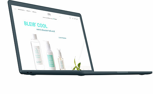 Sreenshot des Moonbear Cosmetics Onlineshops