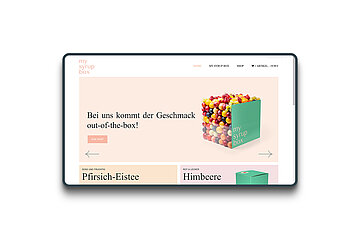 Screenshot der MySyrupBox Website