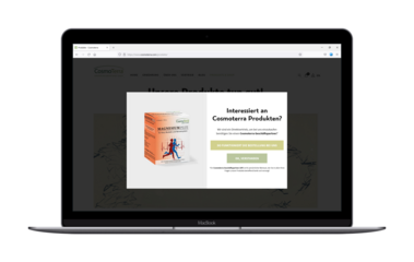 Screenshot der Cosmoterra Website