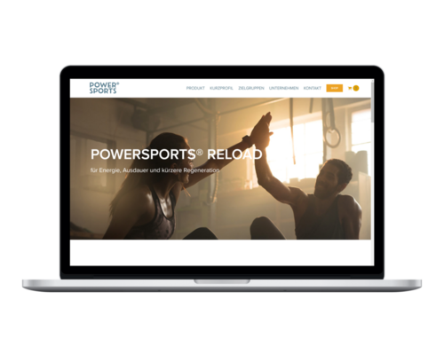 Screenshot des POWERSPORTS Onlineshops Screenshot des POWERSPORTS Onlineshops