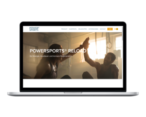 Screenshot des POWERSPORTS Onlineshops