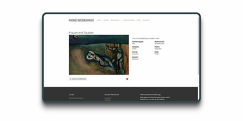 HOKE Werkhaus - Bildachivierungsystem / Werksverzeichnis / Werkschau