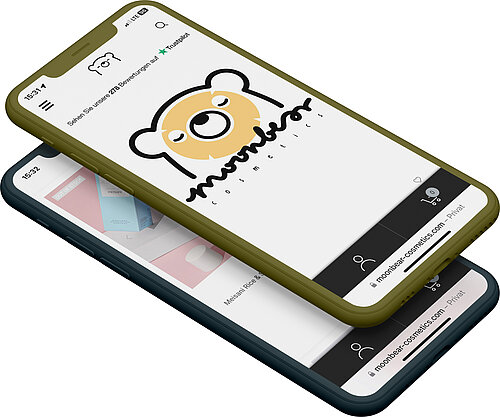 Sreenshot des Moonbear Cosmetics Onlineshops